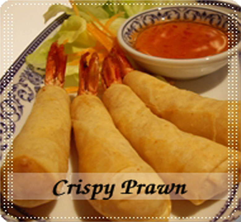 Crispy Prawns (Goong Hom Pa)